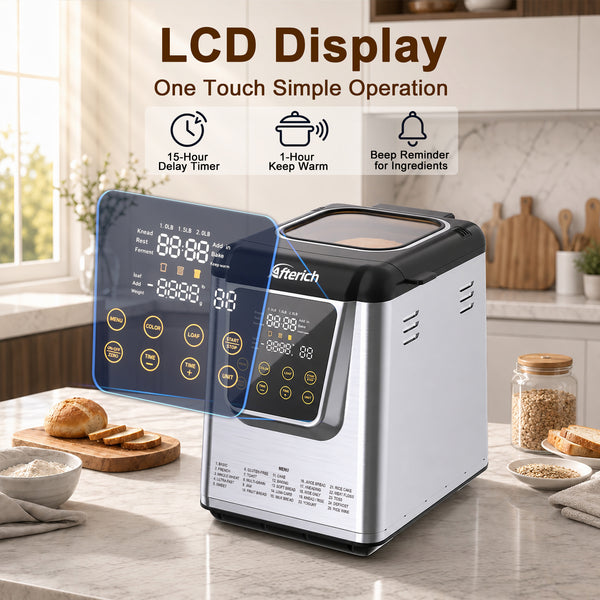 Afterich 25-in-1 Automatic Bread Maker