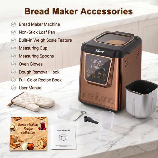 Afterich 25-in-1 Automatic Bread Maker