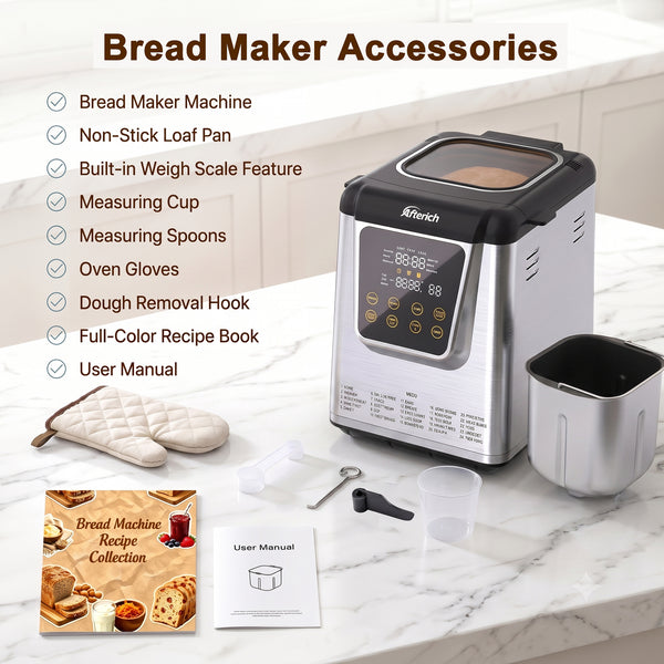 Afterich 25-in-1 Automatic Bread Maker